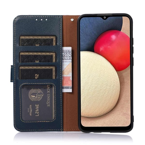 KHAZNEH puhelimen kansi Samsung Galaxy A14 - sininen/ruskea