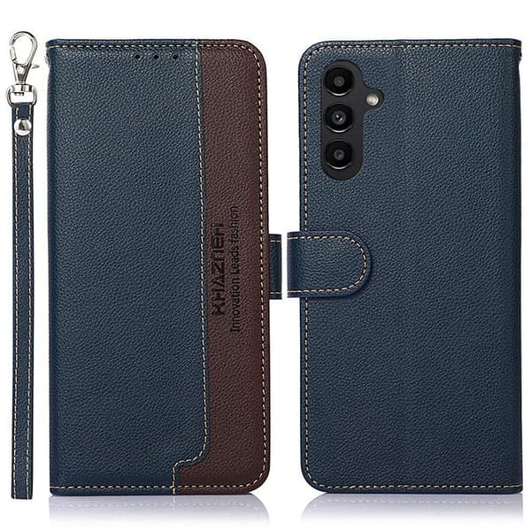 KHAZNEH puhelimen kansi Samsung Galaxy A14 - sininen/ruskea