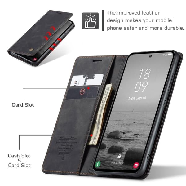 CASEME Plånboksfodral Samsung Galaxy A54 5G - Svart