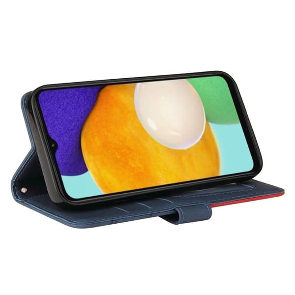 Til Samsung Galaxy A34 5G KT Series-1 Pung Telefontaske - Blå/Rød