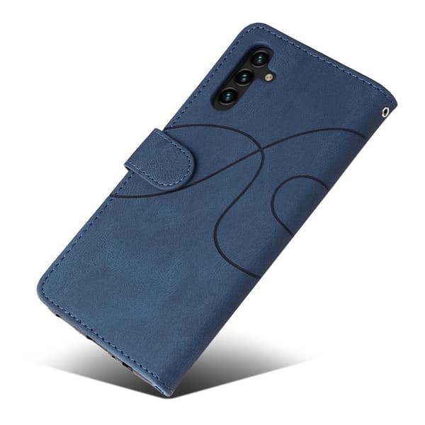 Til Samsung Galaxy A34 5G KT Series-1 Pung Telefontaske - Blå/Rød