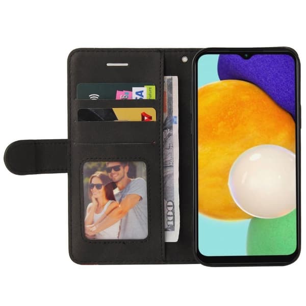 Samsung Galaxy A14 5G KT Series-1 Lompakkopuhelimen kotelo - musta/punainen