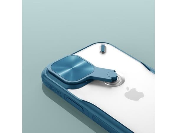 Nillkin NILLKIN-ETEKSKE MED KAMERAKLAPP OG foldbart stativ IPHONE 12 MINI GRØN standard