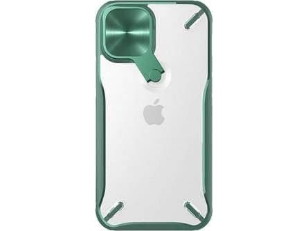 Nillkin NILLKIN-ETEKSKE MED KAMERAKLAPP OG foldbart stativ IPHONE 12 MINI GRØN standard