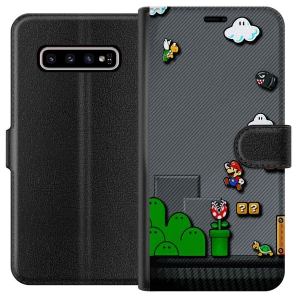Samsung Galaxy S10+ Tegnebogsetui Super Mario Bros
