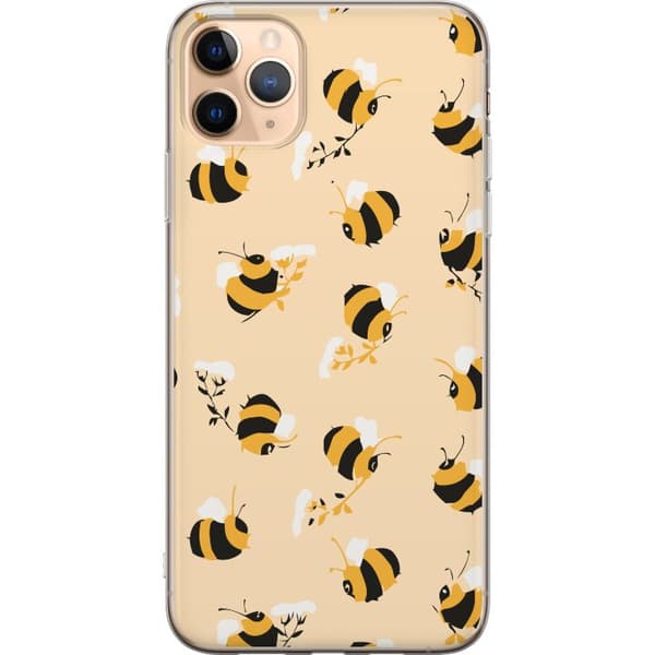 Apple iPhone 11 Pro Max Gjennomsiktig deksel Binkle Bee Mønster
