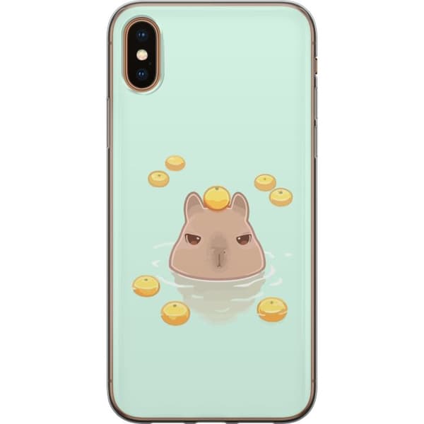 Apple iPhone X Gjennomsiktig deksel Capybara