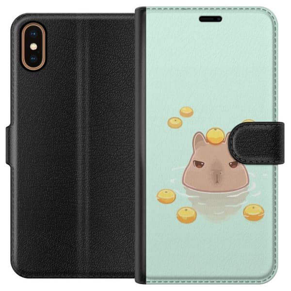 Apple iPhone XS Tegnebogsetui Capybara