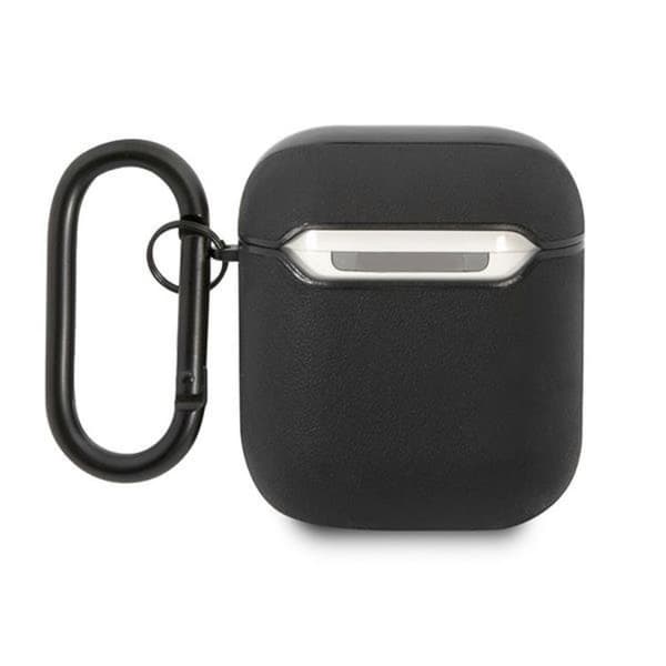 AMG AirPods Skal Läder Big Logo - Svart