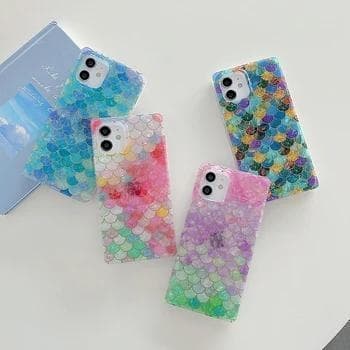 ‘Samsung Galaxy S23 Ultra´ Sjöjungfru fiskfjäll skal pärlemor rektangulär
