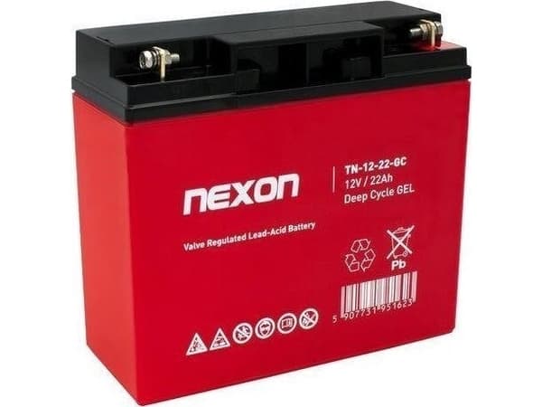 Nexon TN-GEL-22 12V 22Ah geeliakku - syväpurkaus ja syklinen toiminta