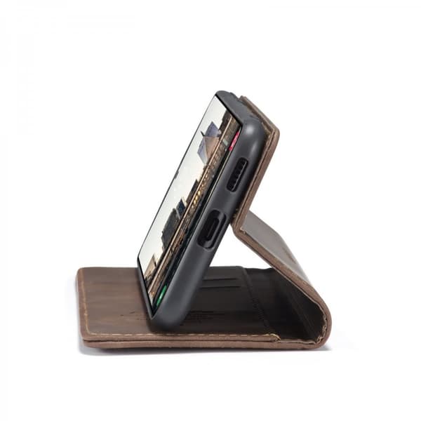 CaseMe Slim Plånboksfodral Samsung Galaxy S22 Plus Brun