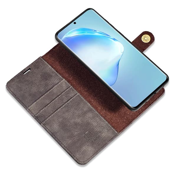 DG.MING 2-in-1 Magnet Wallet Samsung Galaxy S20 Brun