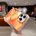 Miniatyrbillede 6 af 6: iPhone 13 Pro Max MagSafe Mobilskal - Orange Abstrakt