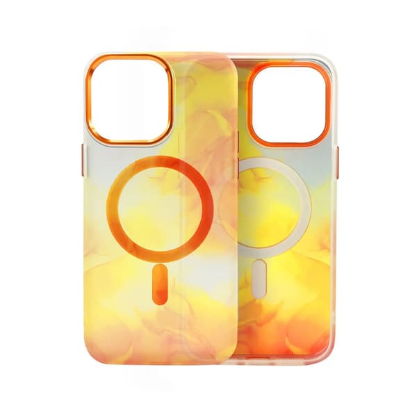 iPhone 13 Pro Max MagSafe Mobilskal - Orange Abstrakt