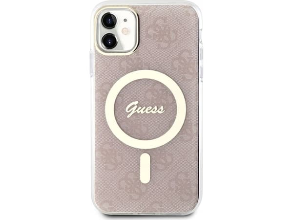Guess GUHMN61H4STP iPhone 11 6.1" rosa/pink 4G MagSafe skal
