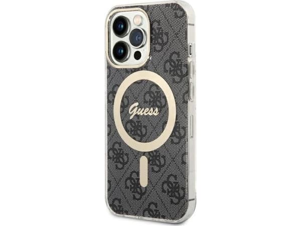 Veske Guess GUHMP13LH4STK iPhone 13 Pro / 13 6,1" svart/svart hardcase 4G MagSafe