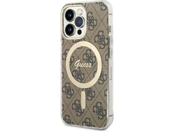 Guess GUHMP13LH4STW iPhone 13 Pro / 13 6.1" ruskea / ruskea kova kotelo 4G MagSafe