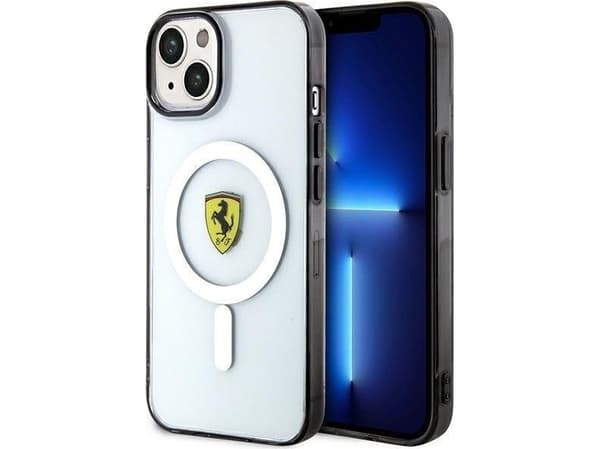 Ferrari FEHMP14MURKT iPhone 14 Plus / 15Plus 6.7" transparent hardcase Outline Magsafe