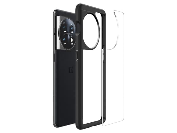 Spigen ACS05803, Kuvertväska, OnePlus, OnePlus 11, 17 cm (6.7"), Svart, Transparent