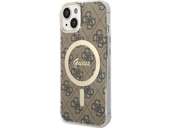 Guess GUHMP14MH4STW iPhone 14 Plus 6.7 brun/brunt hardt deksel 4G MagSafe