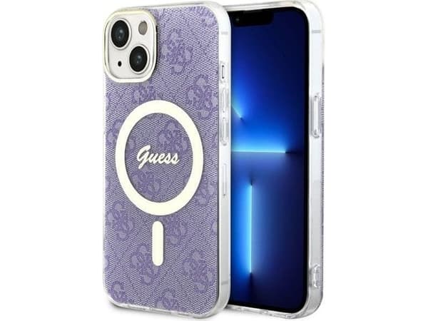 Guess GUHMP14MH4STU iPhone 14 Plus 6.7 Lilla/lilla hardt deksel 4G MagSafe