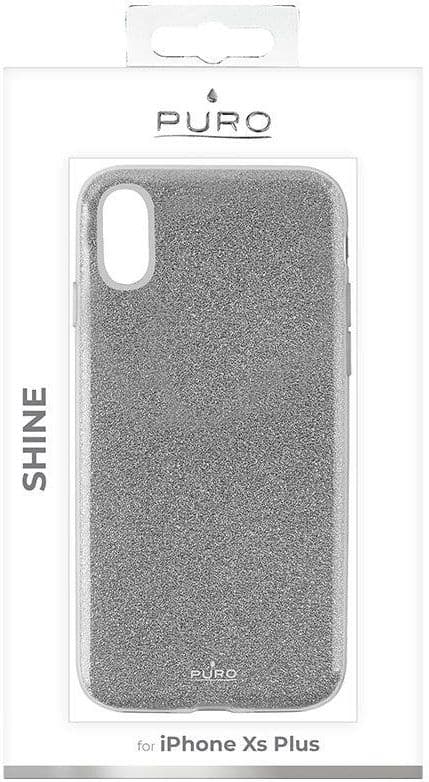 EKSKE PURO Glitter Shine Coverdo iPhone Xs Max (sølv)