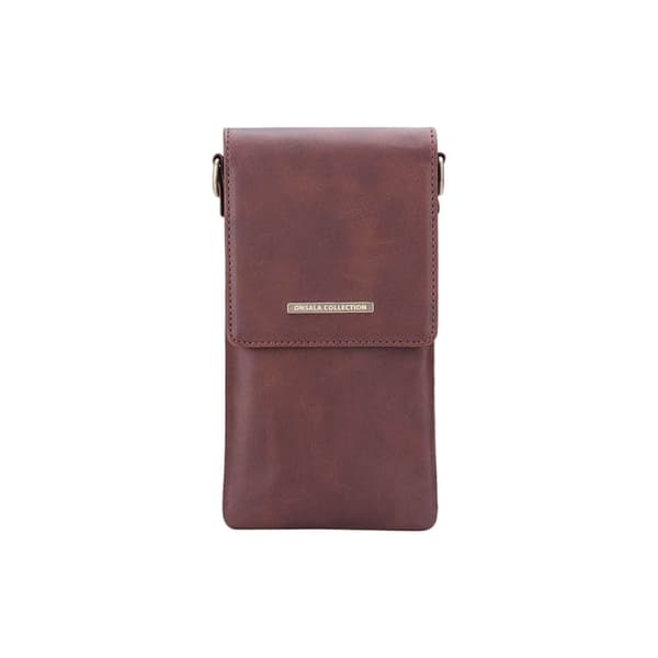 Onsala Mobilväska med Halsrem Brun Universal tom 6.7"
