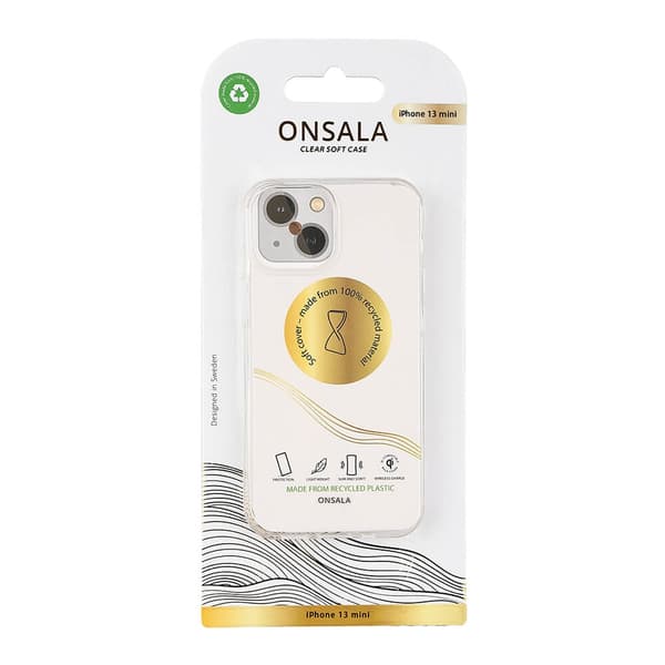 Onsala Suojakuori Kierrätetty TPU Läpinäkyvä - iPhone 13 Mini