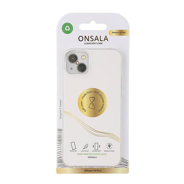 Onsala Suojakuori Kierrätetty TPU Läpinäkyvä - iPhone 14 Plus
