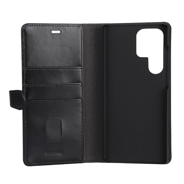 Buffalo Mobilcover Læder 2-i-1 Sort - Samsung S23 Ultra 5G