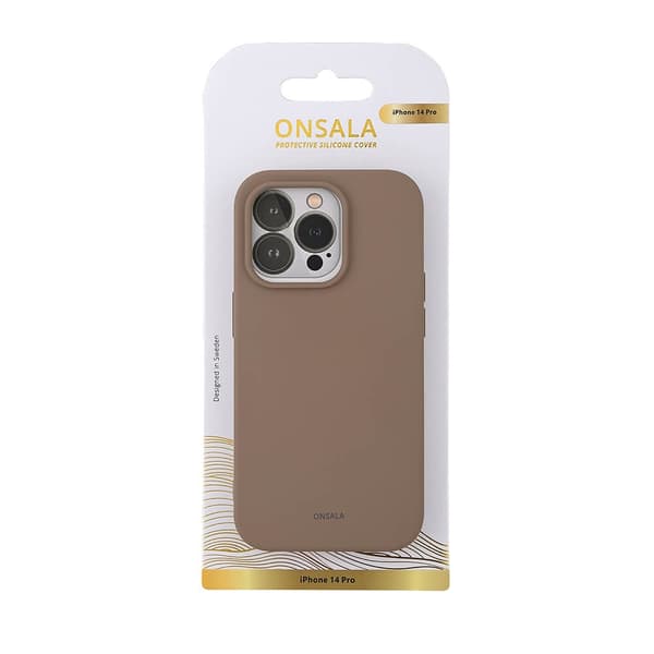 Onsala Backcover Silicone iPhone 14 Pro 6,1" Summer Sand