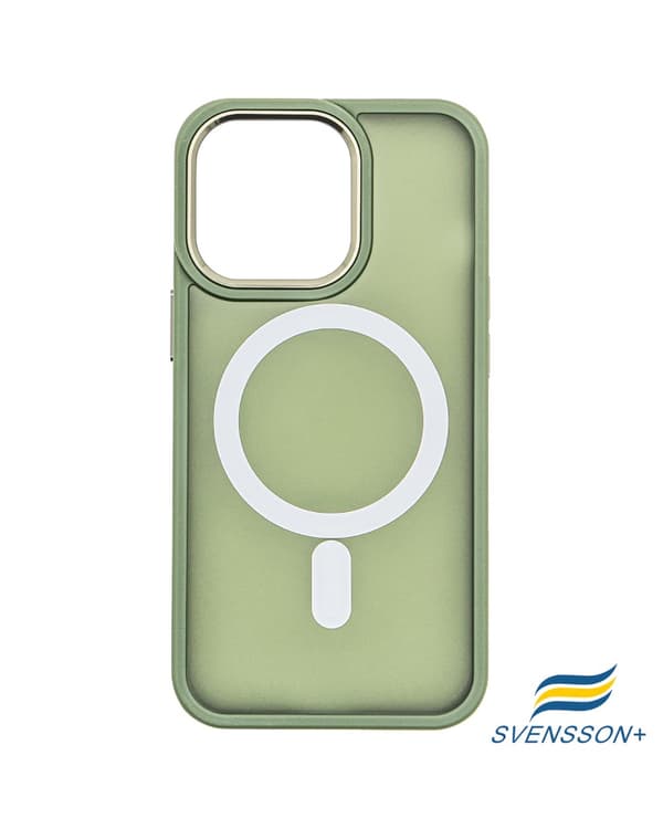 Svensson Plus Frosted White MagSafe Case for iPhone 13 Pro Alpine Green