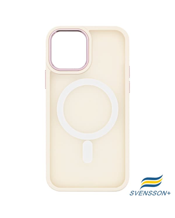 Svensson Plus Frosted White MagSafe Case for iPhone 12 White