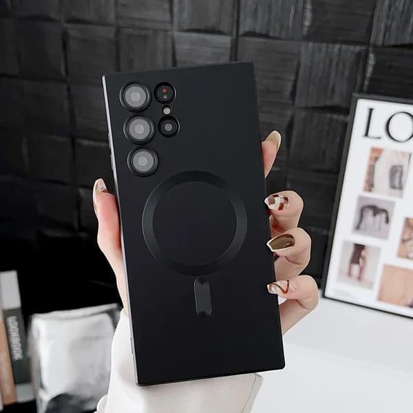 S23 Ultra 5G Mobile Case - Feel the Power of Metal supports magnetic charging