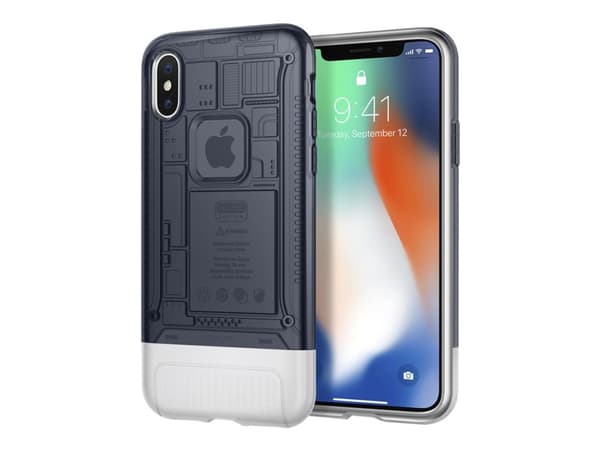 Spigen Classic C1, Suojus, Apple, iPhone X, 14,7 cm (5.8"), Grafiitti