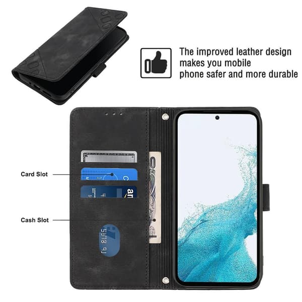 Samsung Galaxy A54 5G Lommebok-deksel - Svart