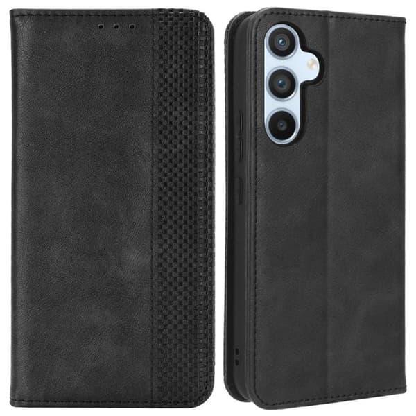 Wallet Stand Flip-telefonetui til Samsung Galaxy A54 5G - Sort