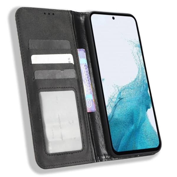 Wallet Stand Flip-telefonetui til Samsung Galaxy A54 5G - Sort