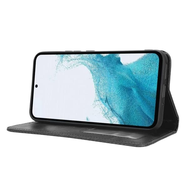 Wallet Stand Flip-telefonetui til Samsung Galaxy A54 5G - Sort