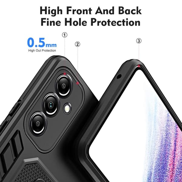 Til Samsung Galaxy A54 5G Kickstand Hybrid-etui Dobbeltlagsbeskyttelse
