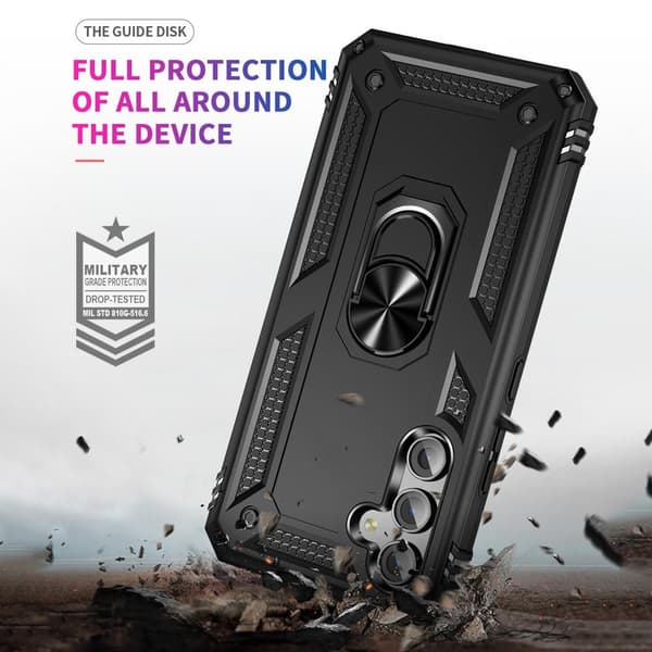 Til Samsung Galaxy A54 5G Stødsikker Kickstand Telefontaske Bilmonteret metalplade