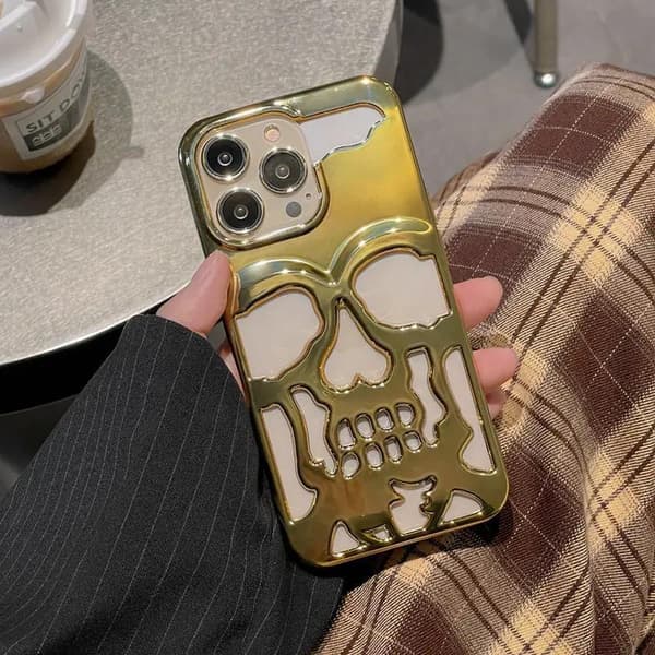 Metallic Skeleton Mobile Cover til iPhone 14 Pro - Premium beskyttelse med cool design