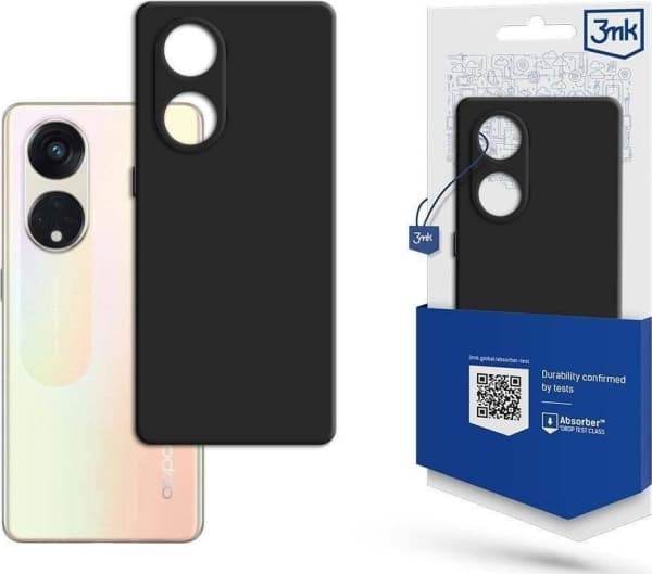3MK Matt Fodral Oppo Reno8 T 5G svart/svart