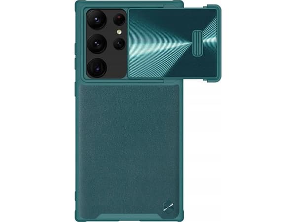 Nillkin Etui Nillkin CamShield Leather S do Samsung Galaxy S23 Ultra (zielone)