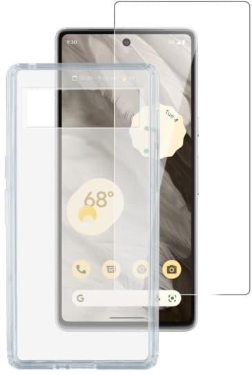 4smarts - 360° starter set - beskyttelsesboks for mobiltelefon - herdeet glass (10 H), oleofobisk belegg, termoplast-polyuretan (TPU), hydrophobic co