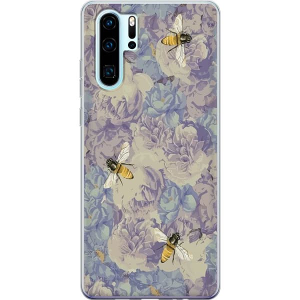 Huawei P30 Pro Läpinäkyvä kuori Kukat