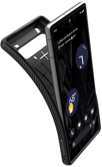 Spigen Liquid Air, Omslag, Google, Pixel 7a, 15,5 cm (6.1"), Svart