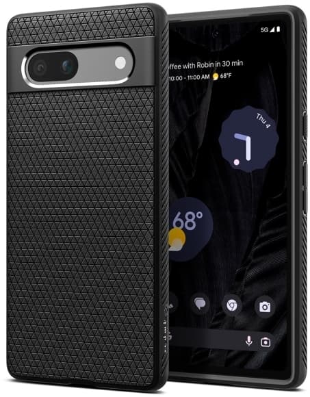 Spigen Liquid Air, Omslag, Google, Pixel 7a, 15,5 cm (6.1"), Svart