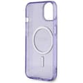 Miniatyrbild 7 av 9: Guess iPhone 14 Plus Mobilskal MagSafe Glitter Guld - Lila